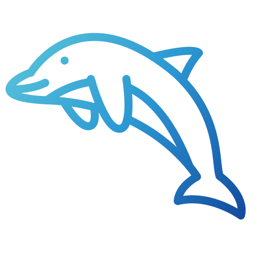 delfín Generic gradient outline icono