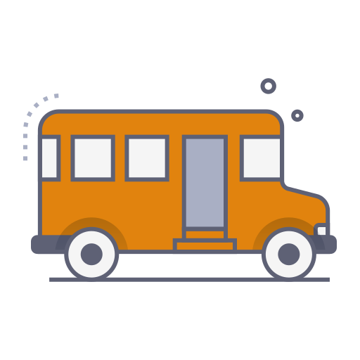 autobus szkolny Generic gradient lineal-color ikona