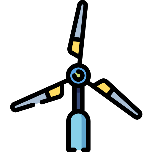Wind turbine Special Lineal color icon