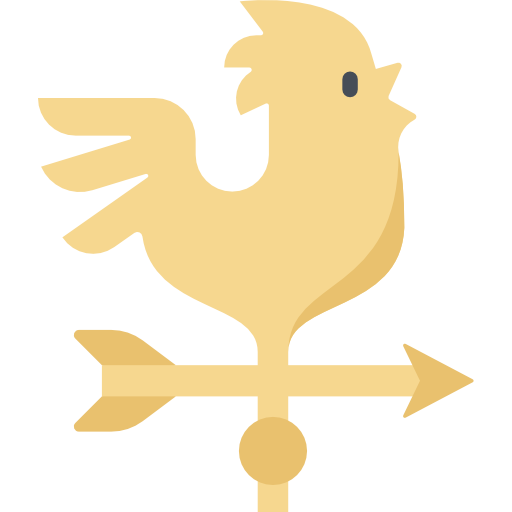 veleta Kawaii Flat icono