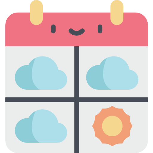 Calendar Kawaii Flat icon