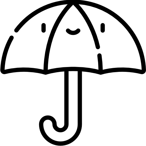 regenschirm Kawaii Lineal icon