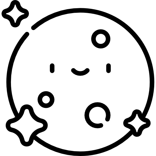 뉴 문 Kawaii Lineal icon