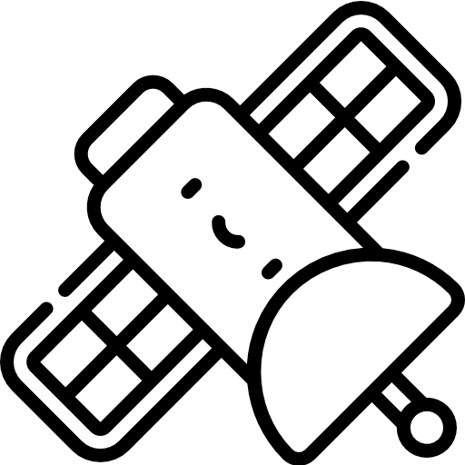衛星 Kawaii Lineal icon