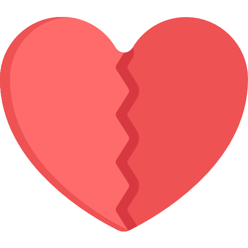 Разбитое сердце Special Flat иконка