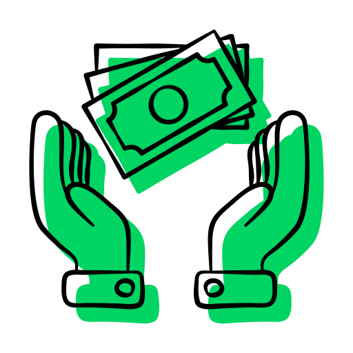 Money hand Generic Hand Drawn Color icon