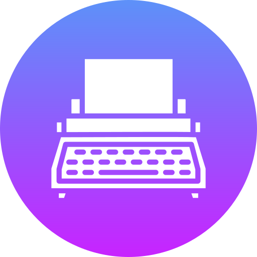 schreibmaschine Generic gradient fill icon