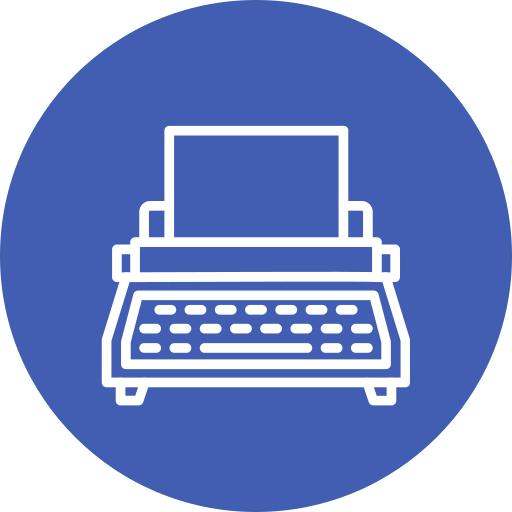 maszyna do pisania Generic color fill ikona