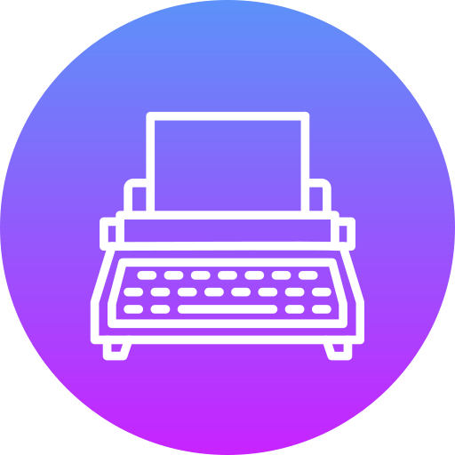 schreibmaschine Generic gradient fill icon