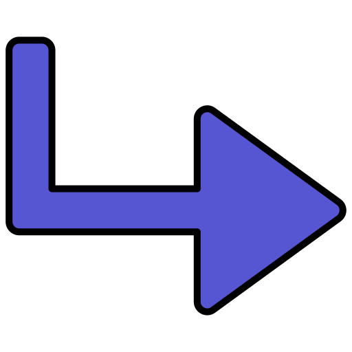 Turn Generic color lineal-color icon