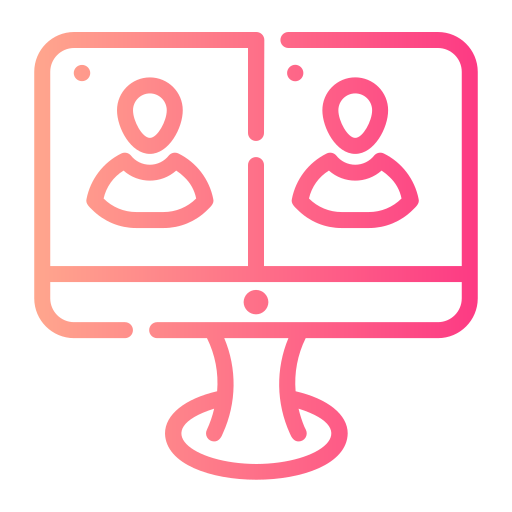 Video conference Generic gradient outline icon