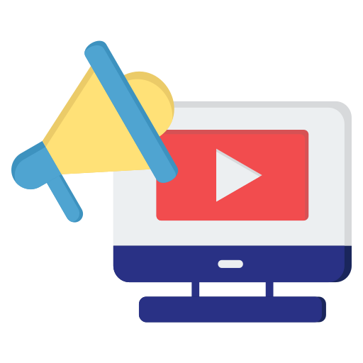 Video marketing Generic color fill icon