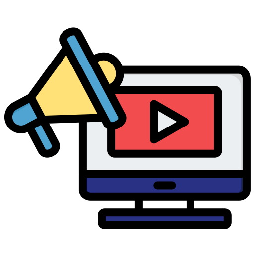 videomarketing Generic color lineal-color icon
