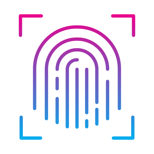 指紋 Generic gradient outline icon
