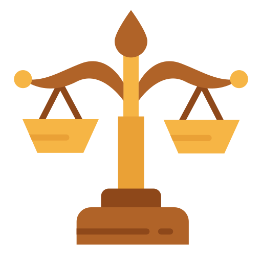 Law scale Generic color fill icon