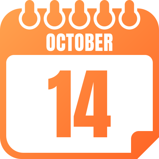 14. oktober Generic gradient fill icon