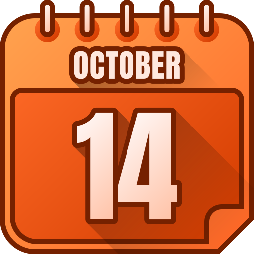14 октября Generic gradient lineal-color иконка