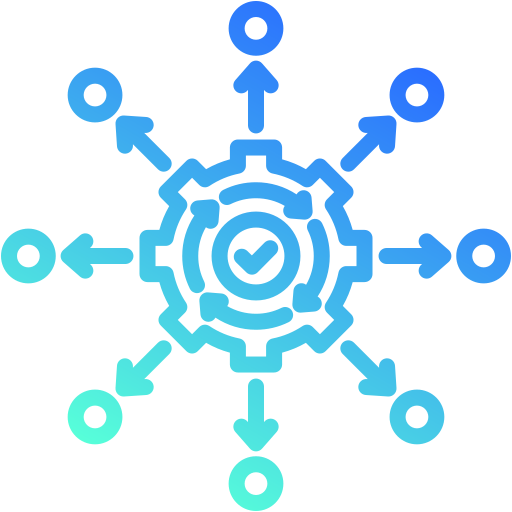 distribution Generic gradient outline Icône