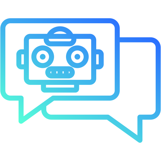 Chat bot Generic gradient outline icon