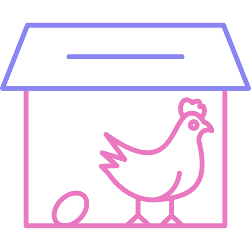 鶏舎 Generic color outline icon