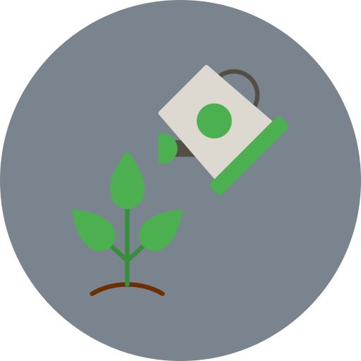 Watering plants Generic color fill icon