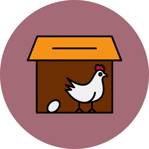 鶏舎 Generic color lineal-color icon