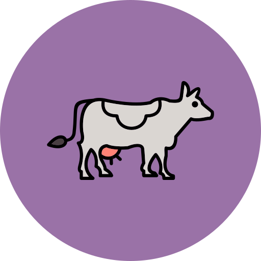 vaca Generic color lineal-color icono