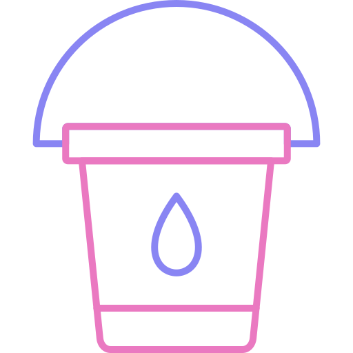 cubo de agua Generic color outline icono