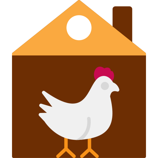 鶏舎 Generic color fill icon