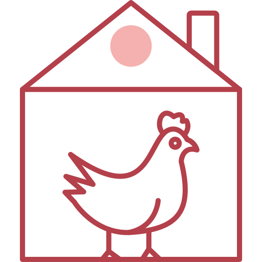 鶏舎 Generic color lineal-color icon