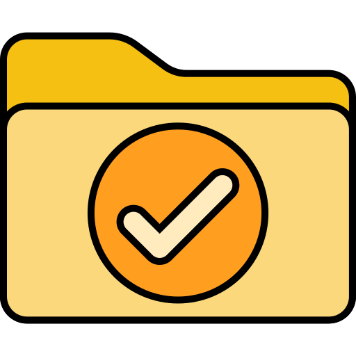 Verified file Generic color lineal-color icon