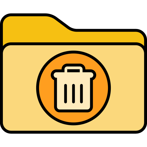 Delete folder Generic color lineal-color icon