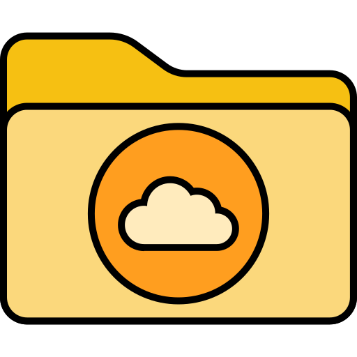 Cloud folder Generic color lineal-color icon