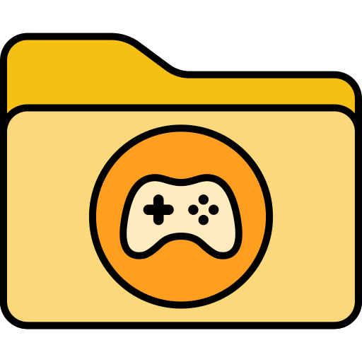 Game folder Generic color lineal-color icon