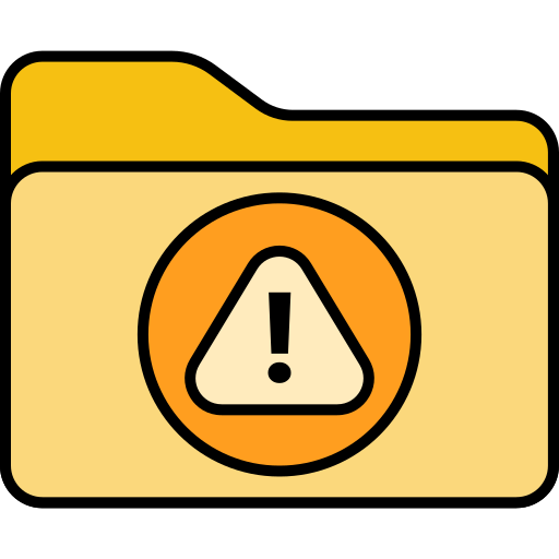 Alert folder Generic color lineal-color icon