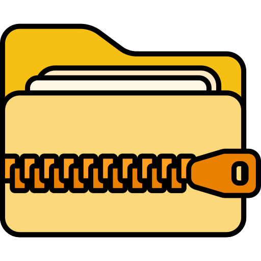 Zip folder Generic color lineal-color icon