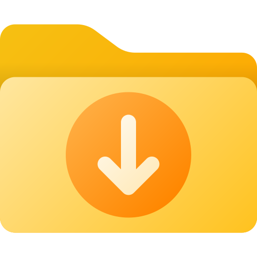 Download folder Generic gradient fill icon