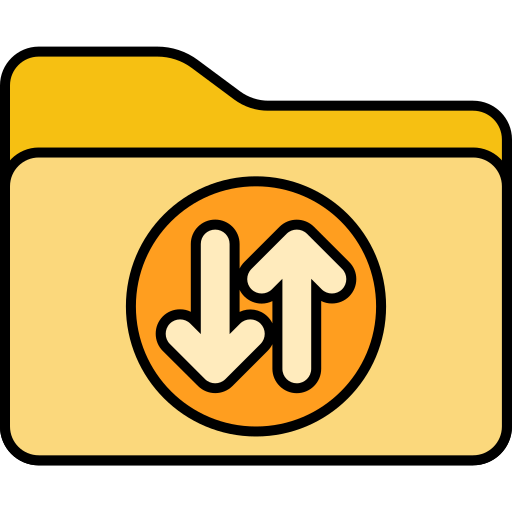 File transfer Generic color lineal-color icon