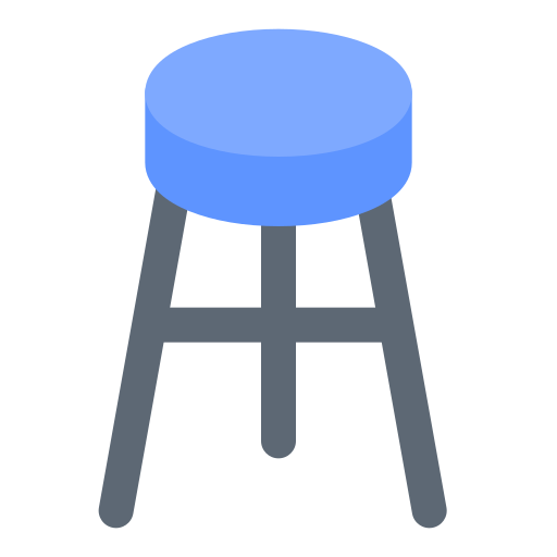 Bar stool Generic color fill icon