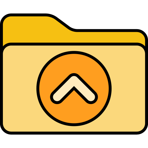 Upload folder Generic color lineal-color icon