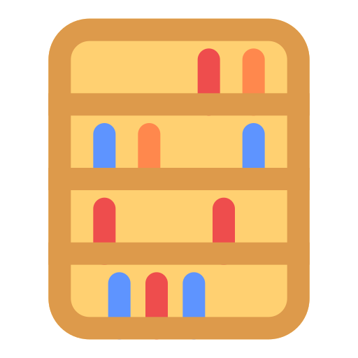 Книжный шкаф Generic color fill иконка