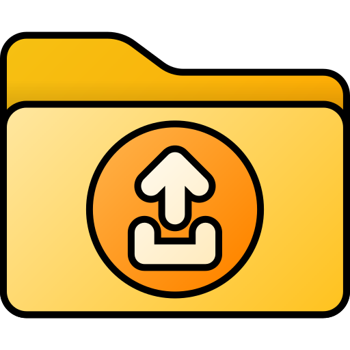 Upload folder Generic color lineal-color icon