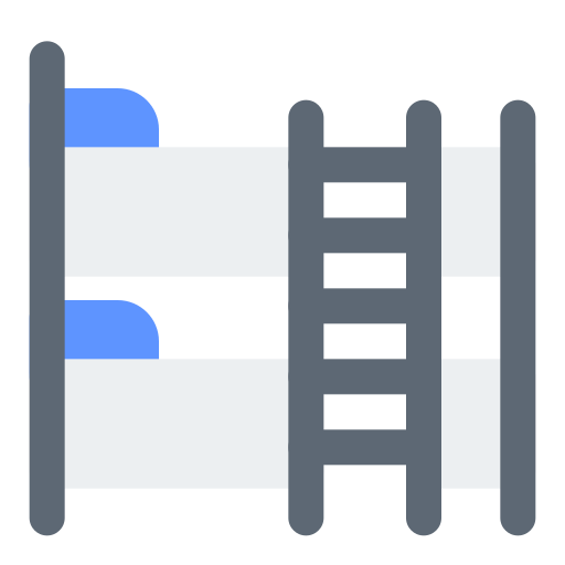 Bunk bed Generic color fill icon