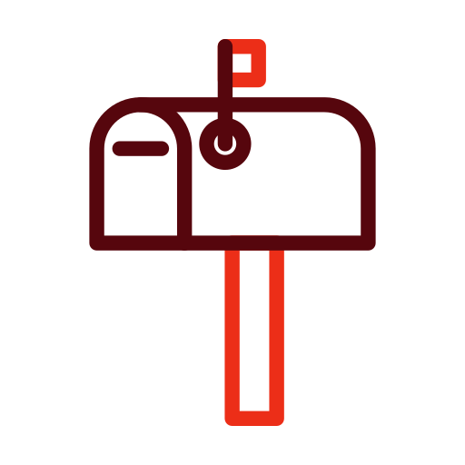 skrzynka pocztowa Generic color outline ikona