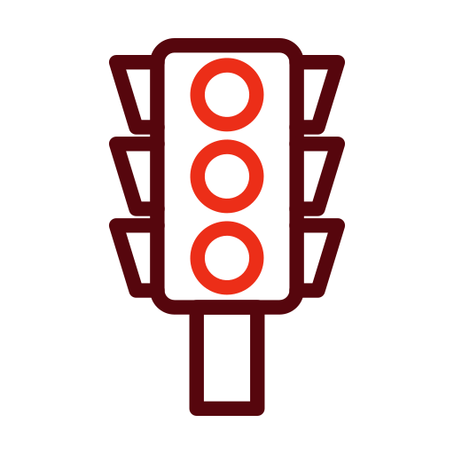 Traffic light Generic color outline icon