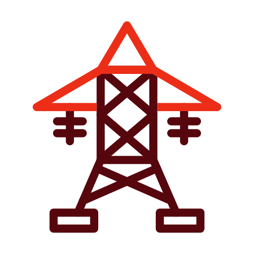 Электрический столб Generic color outline иконка