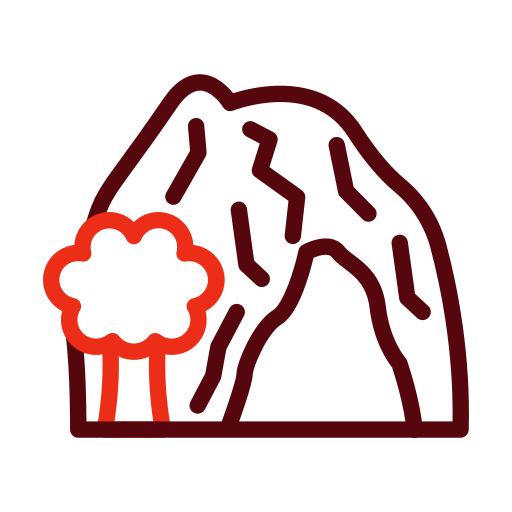 Cave Generic color outline icon
