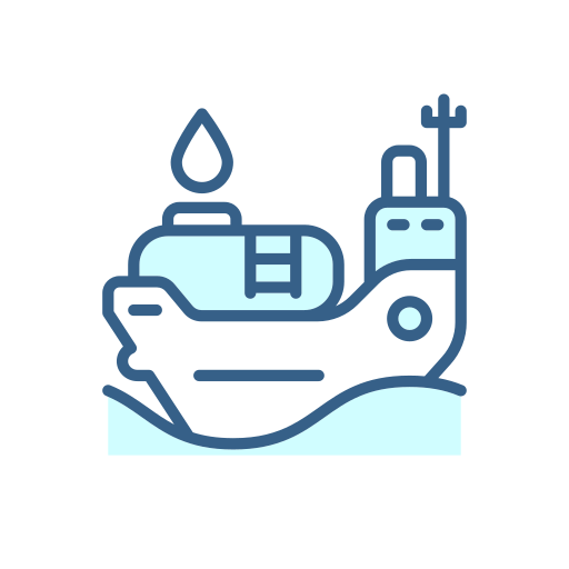 Oil tanker Generic color lineal-color icon