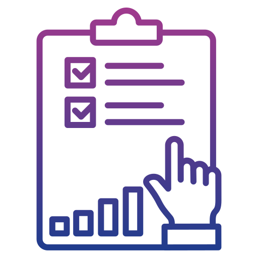 Evaluation Generic gradient outline icon