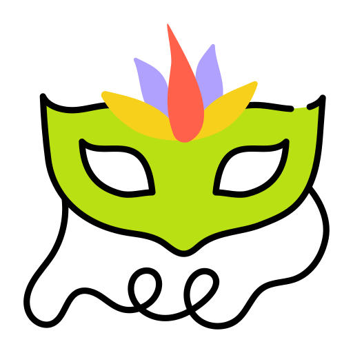 maschera da ballo Generic color lineal-color icona
